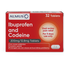Almus Ibuprofen & Codeine 200mg/12.8mg Tablets Almus Ibuprofen & Codeine 200mg/12.8mg Tablets
