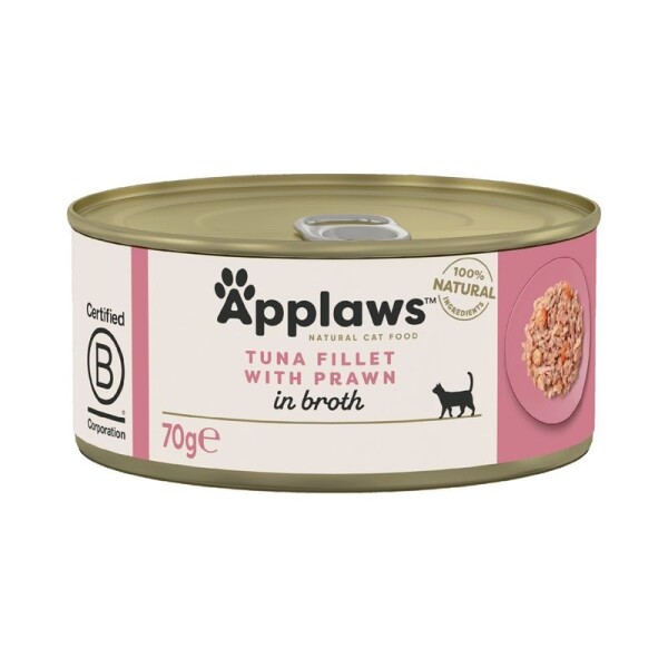 Applaws Adult Wet Cat Food  Can Tuna Fillet & Prawn