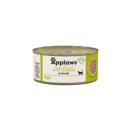 Applaws Adult Wet Cat Food Can Tuna Fillet & Seaweed 70g x 24 Applaws Adult Wet Cat Food Can Tuna Fillet & Seaweed 70g x 24