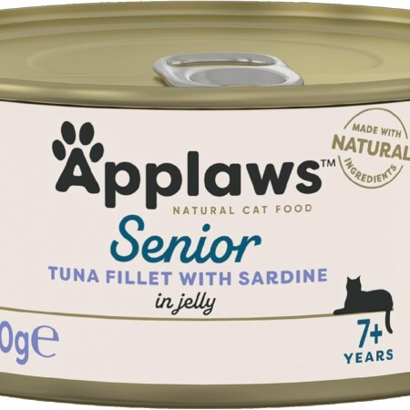 Applaws Senior Wet Cat Food  Tuna With Sardine 24 x 70g Applaws Senior Wet Cat Food  Tuna With Sardine 24 x 70g