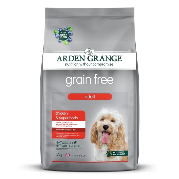 Arden Grange Adult Dog Grain Free Chicken & Superfoods Dry Dog Food 12kg