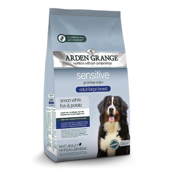 Arden Grange Adult Dog Sensitive Grain Free Ocean Fish & Potato Dry Food 12kg