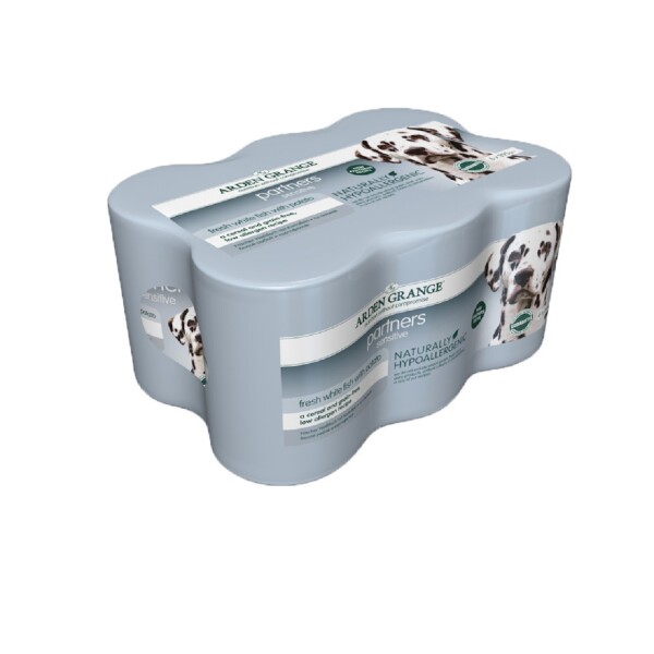 Arden Grange Partner Adult Dog Sensitive White Fish & Potato 395g 6pk