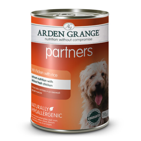 Arden Grange Partners Adult Dog Chicken Rice & Vegetables 395g 6pk Arden Grange Partners Adult Dog Chicken Rice & Vegetables 395g 6pk