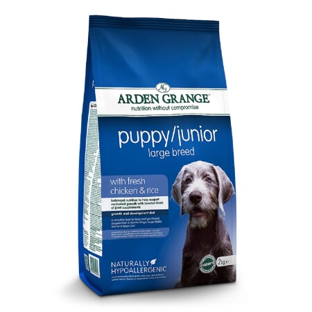 Arden Grange Puppy/Junior Dog Large Breed Fresh Chicken & Rice Dry Dog Food  Arden Grange Puppy/Junior Dog Large Breed Fresh Chicken & Rice Dry Dog Food