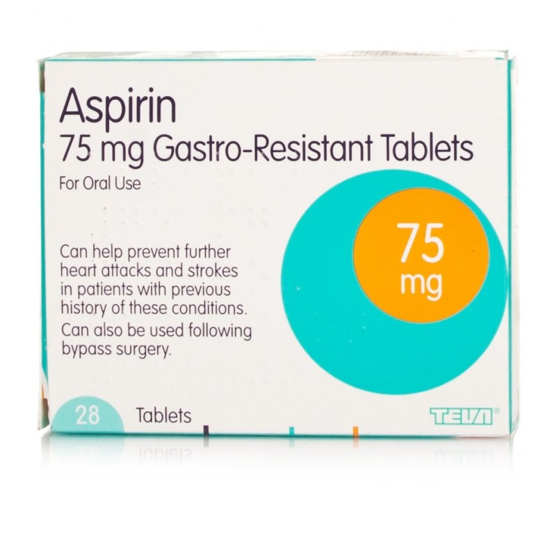 Aspirin Ec Tablet 75mg Prescriptions £299 Chemist Direct