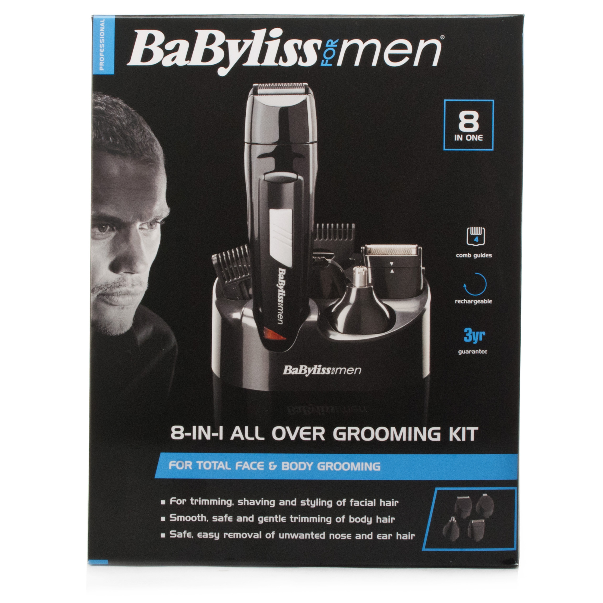Babyliss 8 in 1 Rechargeable All Over Grooming Kit Chemist Direct