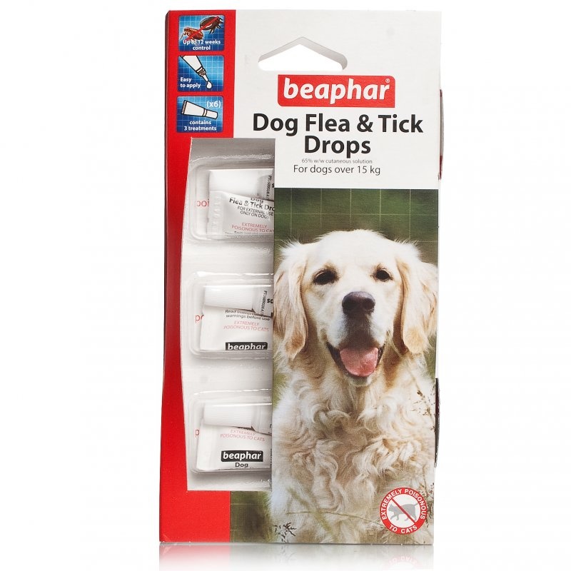 Beaphar Flea and Tick Drops For Large Dogs Chemist Direct
