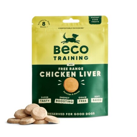 Beco Dog Treats Free Range Chicken Liver 60g Beco Dog Treats Free Range Chicken Liver 60g