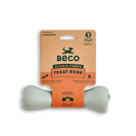Beco Natural Rubber Chew Bone Green Beco Natural Rubber Chew Bone Green