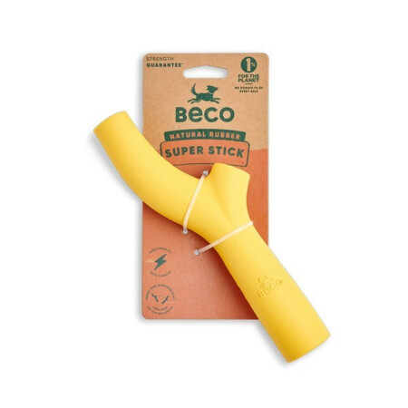 Beco Natural Rubber Super Stick Dog Toy Yellow Beco Natural Rubber Super Stick Dog Toy Yellow
