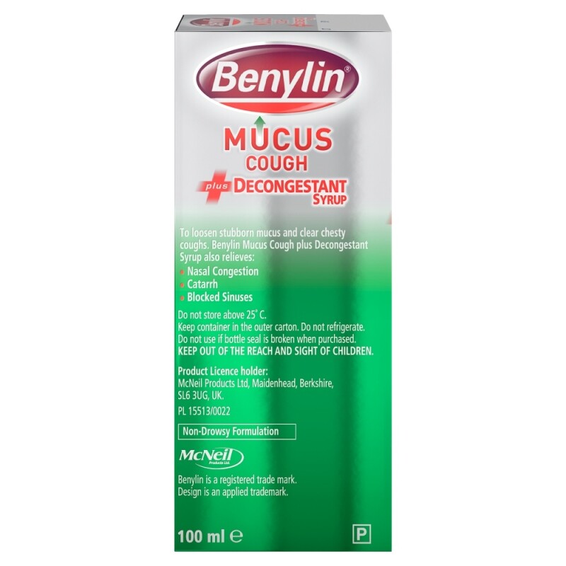 Benylin Mucus Cough Plus Decongestant Syrup