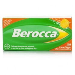 Berocca Orange Flavour Effervescent Tablets