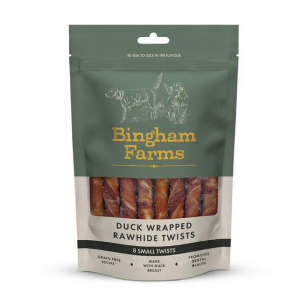 Bingham Farms Duck Wrapped Rawhide Twist