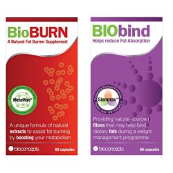 Weight Management Biobind Fat Binder & Bioburn Burner - 60 Capsules Weight Management Biobind Fat Binder & Bioburn Burner - 60 Capsules