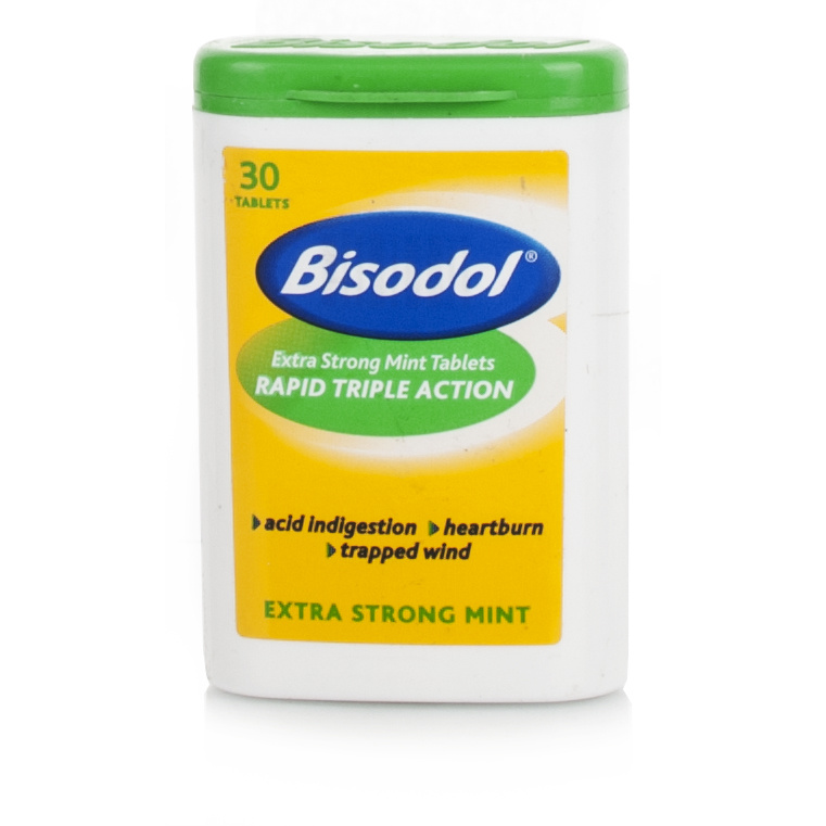 Bisodol Extra Strong Mint Tablets | Trapped Wind Relief | Chemist Direct