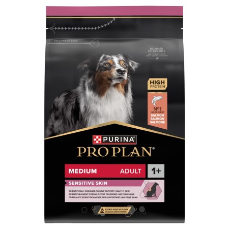 Purina PRO PLAN Medium Sensitive Skin Salmon Dry Dog Food 3kg Purina PRO PLAN Medium Sensitive Skin Salmon Dry Dog Food 3kg