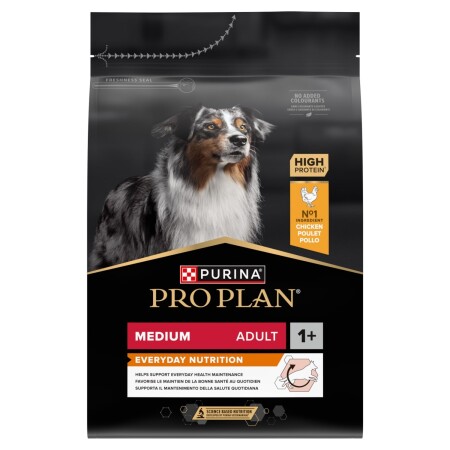 Purina PRO PLAN Medium Everyday Nutrition Chicken Dry Dog Food 3kg Purina PRO PLAN Medium Everyday Nutrition Chicken Dry Dog Food 3kg