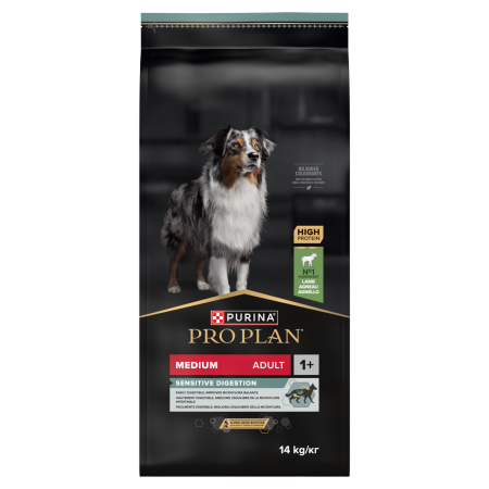 Purina PRO PLAN Medium Sensitive Digestion Lamb Dry Dog Food 14kg Purina PRO PLAN Medium Sensitive Digestion Lamb Dry Dog Food 14kg