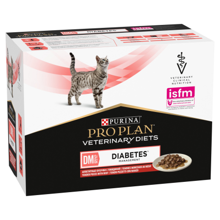 Purina Pro Plan Veterinary Diabetes Management Tender Pieces Beef 4x(10x85g) Purina Pro Plan Veterinary Diabetes Management Tender Pieces Beef 4x(10x85g)