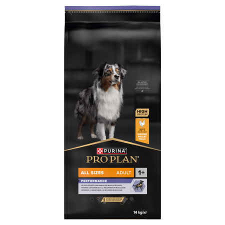 Purina PRO PLAN All Sizes Performance Chicken Dry Dog Food 14kg Purina PRO PLAN All Sizes Performance Chicken Dry Dog Food 14kg