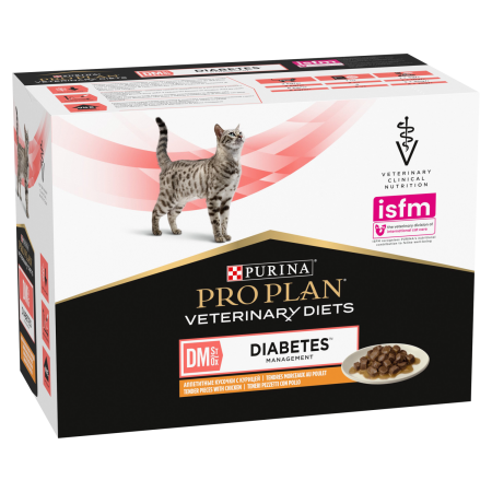 Purina Pro Plan Veterinary Diabetes Management with Chicken 4x(10x85g) Purina Pro Plan Veterinary Diabetes Management with Chicken 4x(10x85g)