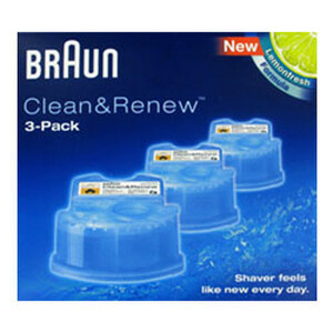 Braun CCR3 Clean & Renew Shaver Refills Triple Pack