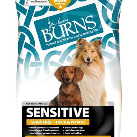 Burns Dog Sensitive Grain Free Duck & Potato  Burns Dog Sensitive Grain Free Duck & Potato
