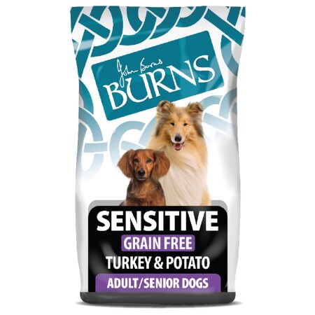 Burns Dog Sensitive Grain Free Adult & Senior Turkey & Potato 12kg Burns Dog Sensitive Grain Free Adult & Senior Turkey & Potato 12kg