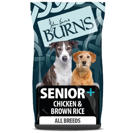 Burns Senior+ Dry Dog Food - Chicken & Brown Rice 12kg Burns Senior+ Dry Dog Food - Chicken & Brown Rice 12kg