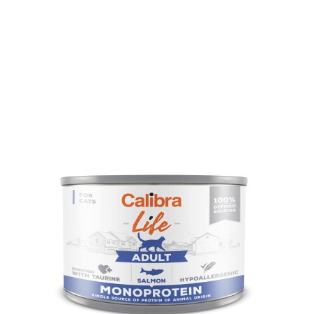 Calibra Life Cat Can Adult Salmon 6x200g Calibra Life Cat Can Adult Salmon 6x200g