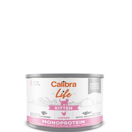 Calibra Life Cat Can Kitten Chicken 6x200g Calibra Life Cat Can Kitten Chicken 6x200g