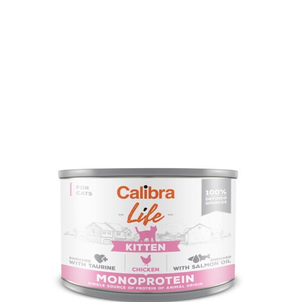 Calibra Life Cat Can Kitten Chicken 6x200g