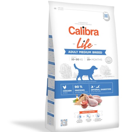 Calibra Life Dog Adult Medium Breed Chicken  Calibra Life Dog Adult Medium Breed Chicken