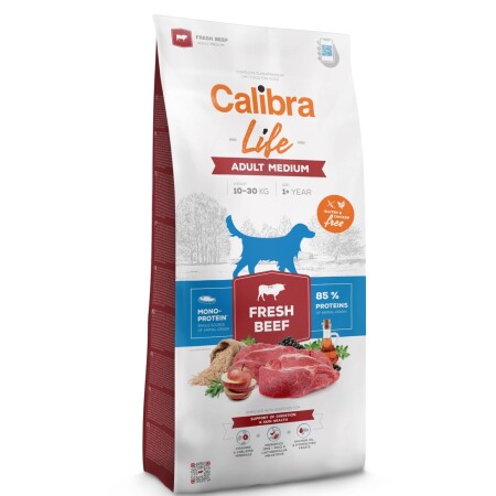 Calibra Life Dog Adult Medium Breed Fresh Beef  Calibra Life Dog Adult Medium Breed Fresh Beef