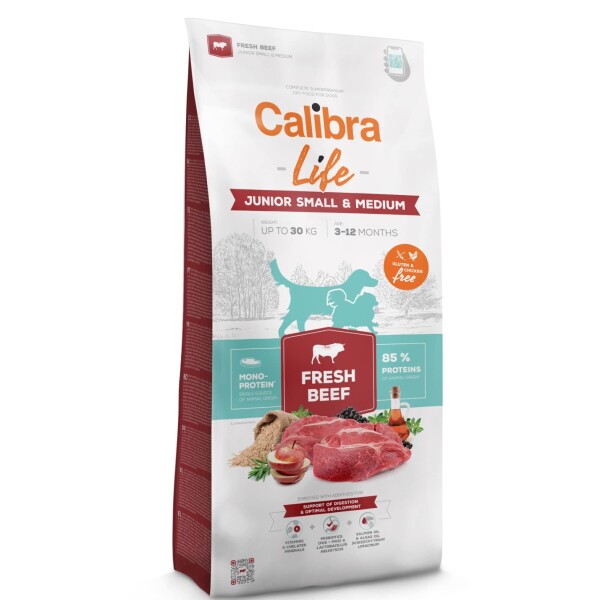 Calibra Life Dog Junior Small & Medium Breed Fresh Beef