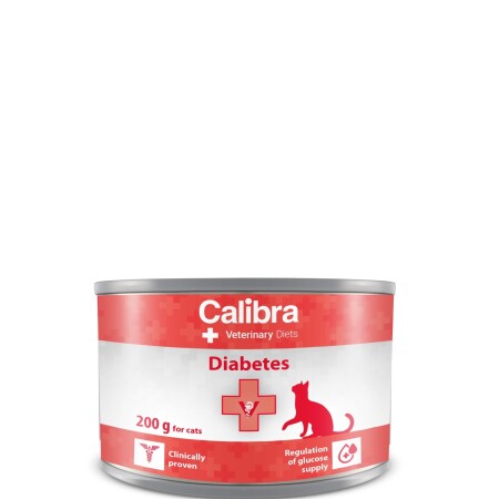 Calibra Veterinary Diet Cat Diabetes Turkey Can 6x200g Calibra Veterinary Diet Cat Diabetes Turkey Can 6x200g