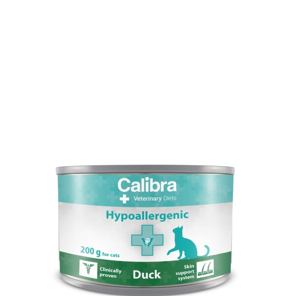 Calibra Veterinary Diet Cat Hypoallergenic Duck Can 6x200g