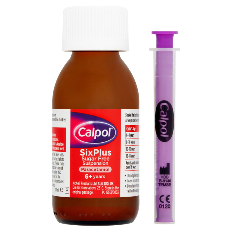 Calpol Six Plus Sugar Free Suspension