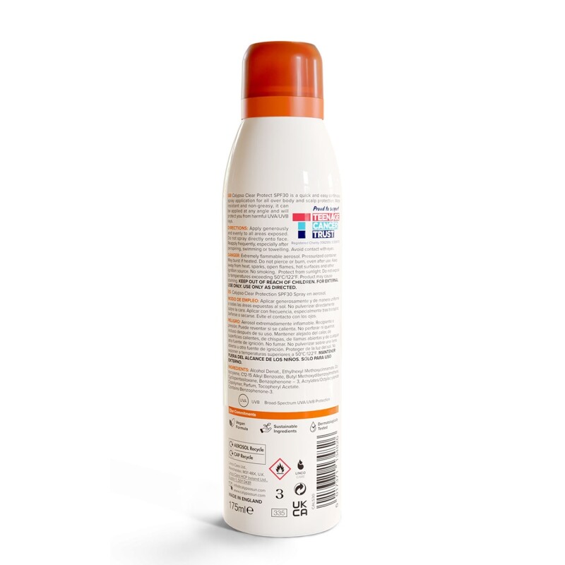 Calypso Clear Protection Continuous Spray SPF30