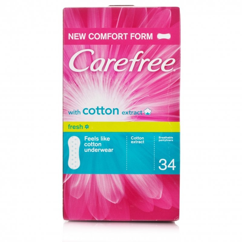 Carefree Cotton Extract Breathable Pantyliners Toiletries £1.94