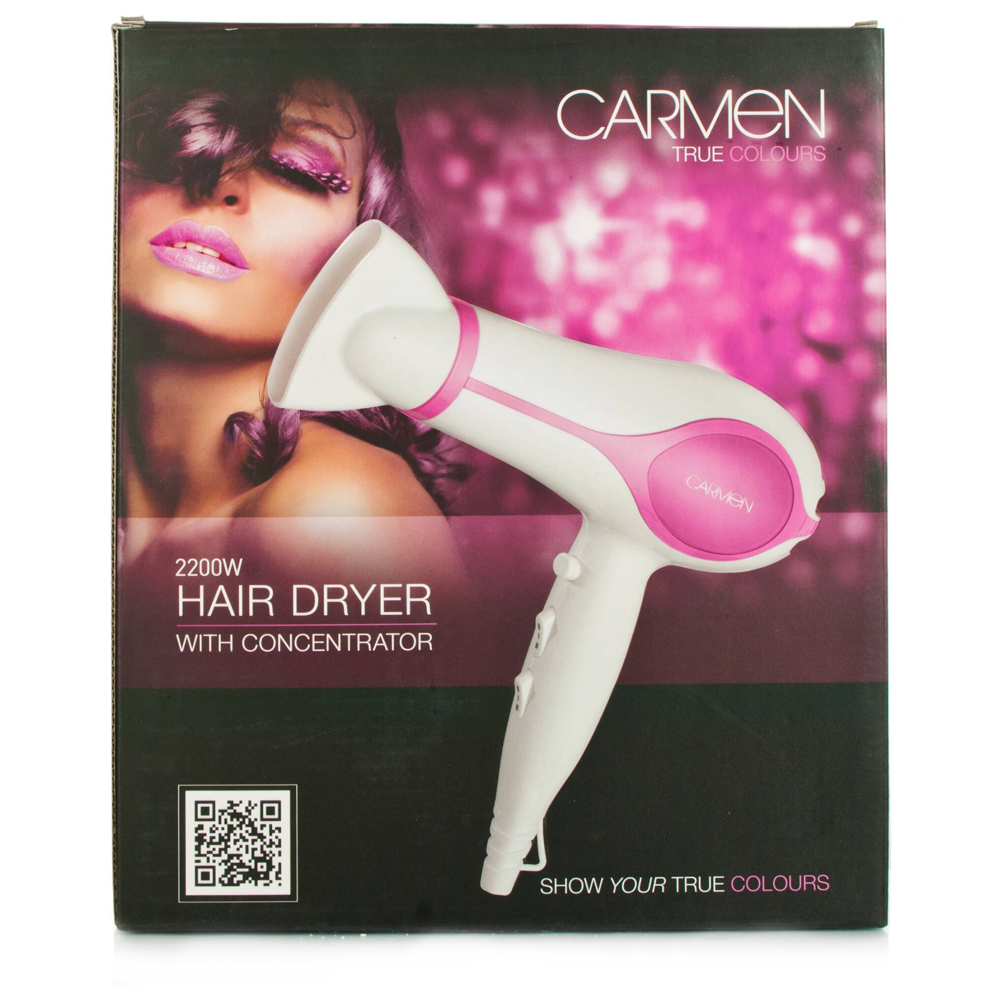 Carmen 2200w Hair Dryer Pink