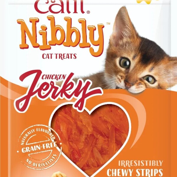 Catit Nibbly Jerky Cat Treats  Chicken 30g