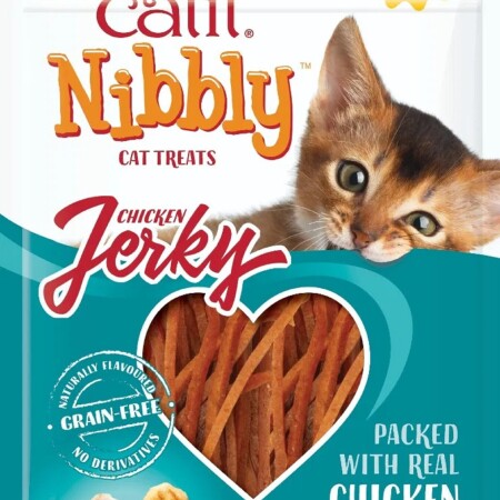 Catit Nibbly Jerky Cat Treats Chicken & Fish 30g Catit Nibbly Jerky Cat Treats Chicken & Fish 30g