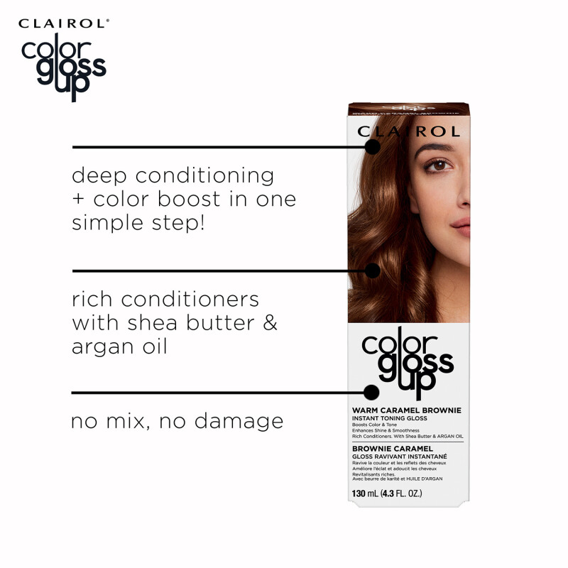 Clairol Colour Gloss Up Conditioner Warm Caramel Brownie
