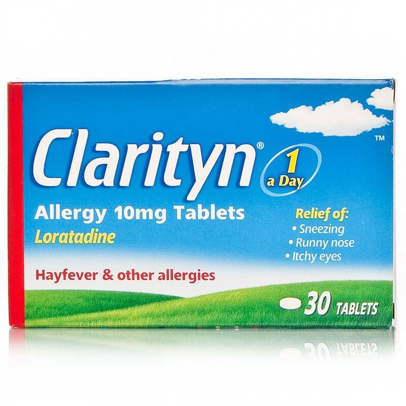 Clarityn Allergy Tablets (Loratadine) - 30 tablets