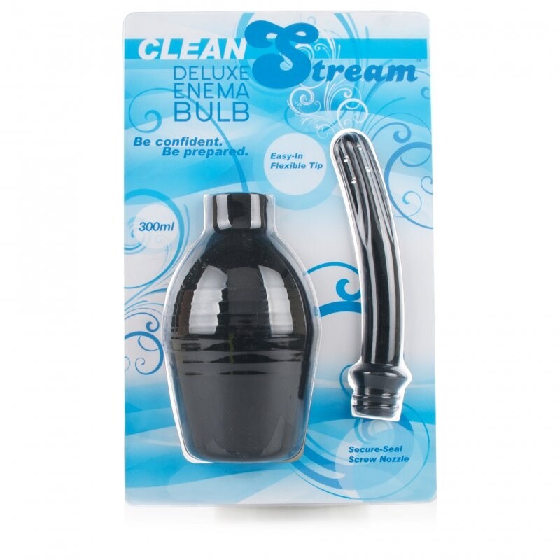 Clean Stream Black Deluxe Enema Bulb