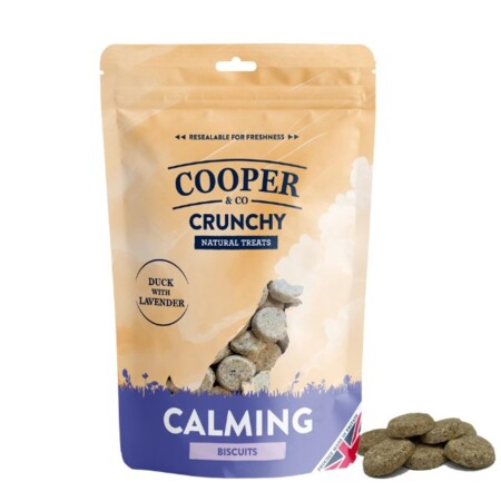 Cooper & Co Crunchy Biscuit Calming Duck with Lavender 135g Cooper & Co Crunchy Biscuit Calming Duck with Lavender 135g