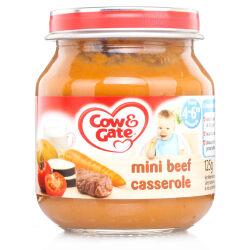 Babycare Cow & Gate Stage 1 Baby Balance Mini Beef Casserole Jar - 125g Babycare Cow & Gate Stage 1 Baby Balance Mini Beef Casserole Jar - 125g