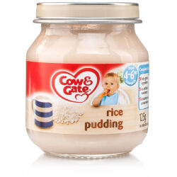 Babycare Cow & Gate Stage 1 Baby Balance Rice Pudding Jar - 125g Babycare Cow & Gate Stage 1 Baby Balance Rice Pudding Jar - 125g